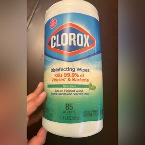 NEW Clorox 85 Wet Wipes DisinfectingCleaning Wipes Fresh Scent Kills Bacteria